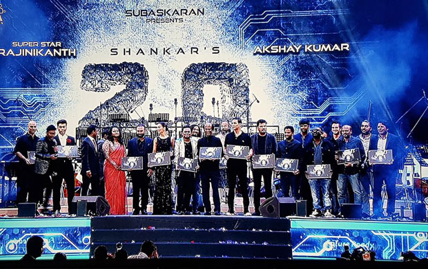  MEGA EVENT – Rajinikanth, Akshay Kumar and others launch the audio of 2.0 with much fanfare 