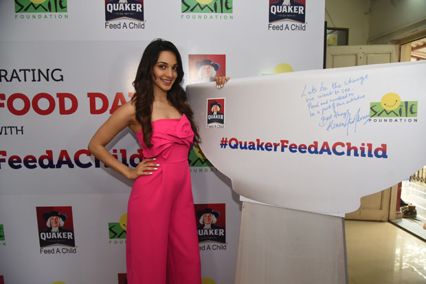  On World Food Day, Kiara Advani joins Quaker India and Smile Foundation to pledge support to ‘Feed A Child’ campaign 