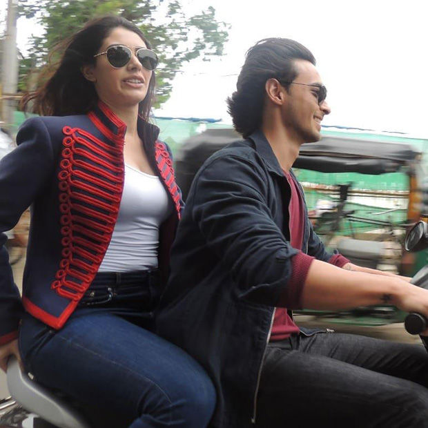 Loveratri debutantes Aayush Sharma and Warina Hussain fined for driving without helmet