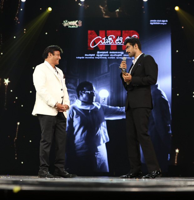 NTR Biopic SIIMA 2018 winners Rana Daggubati and Nandamuri Balakrishna give a glimpse of the film during the award ceremony NTR Biopic SIIMA 2018 winners Rana Daggubati and Nandamuri Balakrishna give a glimpse of the film during the award ceremony