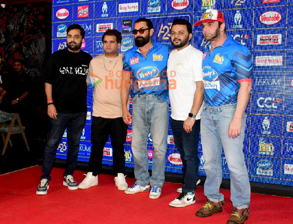 Photos: Bobby Deol, Saqib Saleem and others attend the press conference of CCL team Mumbai Heroes