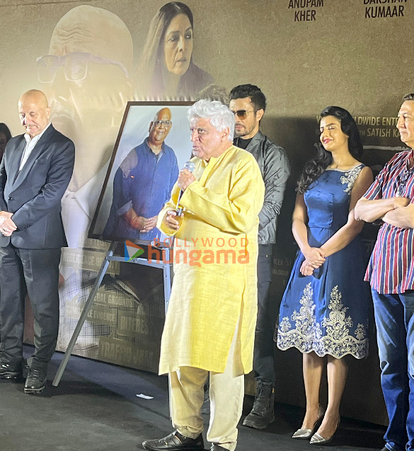 Photos: Anupam Kher, Javed Akhtar, Darshan Kumaar and others snapped at Kaagaz 2 trailer launch