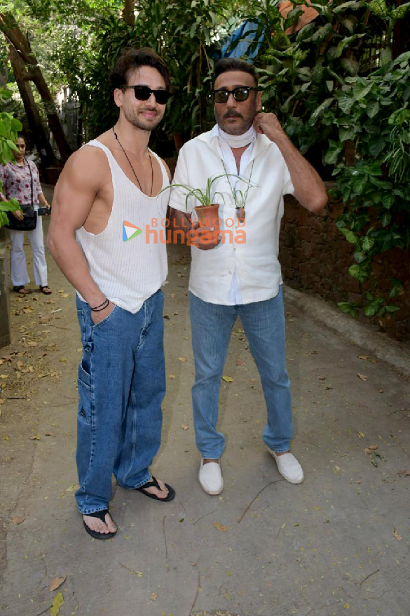 Photos: Jackie Shroff and Tiger Shroff snapped at Krome Studio in Bandra