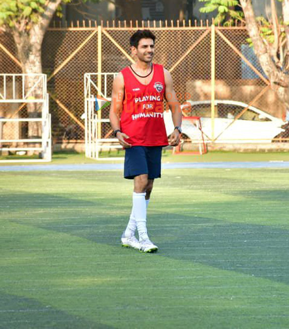 Photos: Kartik Aaryan, Abhimanyu Dassani and Aparshakti Khurana snapped at all-star FC football match in Juhu