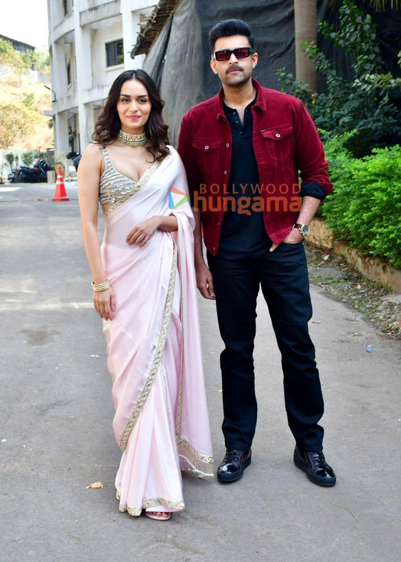 Photos: Manushi Chhillar and Varun Tej promote Operation Valentine on the sets of Indian Idol