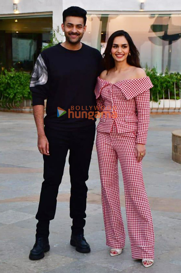 Photos: Manushi Chhillar and Varun Tej snapped promoting their film Operation Valentine