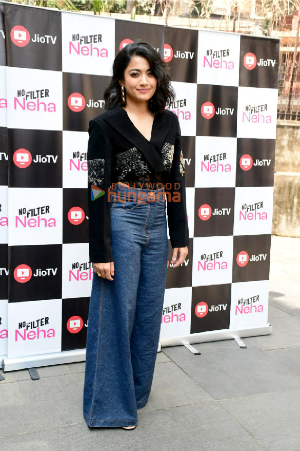 Photos: Rashmika Mandanna and Neha Dhupia snapped on sets of the show No Filter Neha Season 6