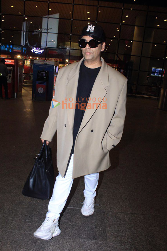 Photos: Sanya Malhotra, Riteish Deshmukh, Karan Johar and others snapped at the airport