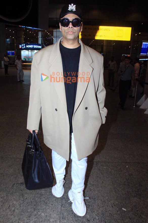 Photos: Sanya Malhotra, Riteish Deshmukh, Karan Johar and others snapped at the airport