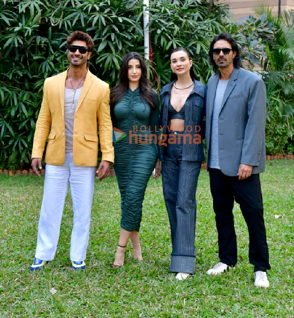 Photos: Vidyut Jammwal, Amy Jackson, Nora Fatehi and Arjun Rampal snapped promoting their film Crakk
