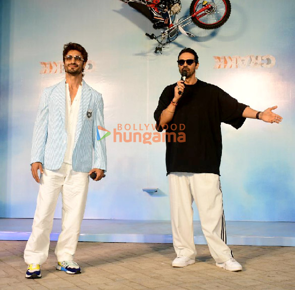 Photos: Vidyut Jammwal and Arjun Rampal snapped at the launch of the Crakk Zone in Bandra