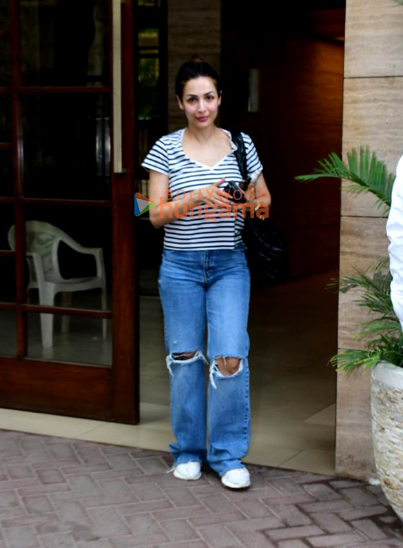 Photos: Malaika Arora spotted outside her residence in Bandra