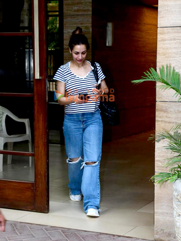 Photos: Malaika Arora spotted outside her residence in Bandra