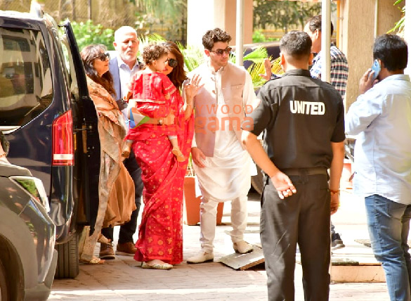 Photos: Priyanka Chopra Jonas, Nick Jonas snapped with daughter Malti Chopra Jonas