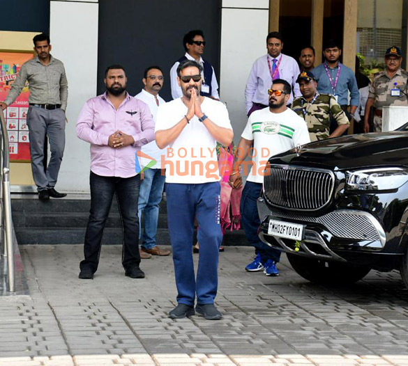 Photos: Ajay Devgn snapped with son Yug at Kalina airport
