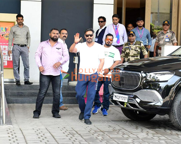 Photos: Ajay Devgn snapped with son Yug at Kalina airport