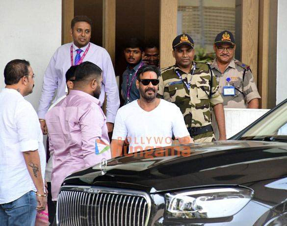 Photos: Ajay Devgn snapped with son Yug at Kalina airport