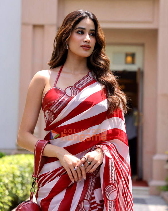 Photos: Janhvi Kapoor snapped in New Delhi for Mr & Mrs Mahi promotions