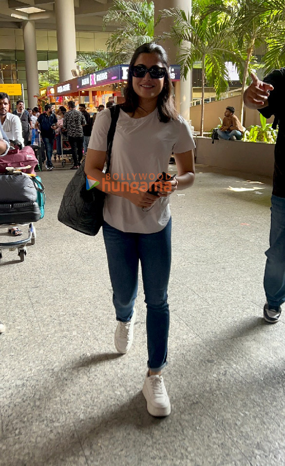 Photos: Rashmika Mandanna, Rakhi Sawant, Anushka Ranjan and Aditya Seal snapped at the airport