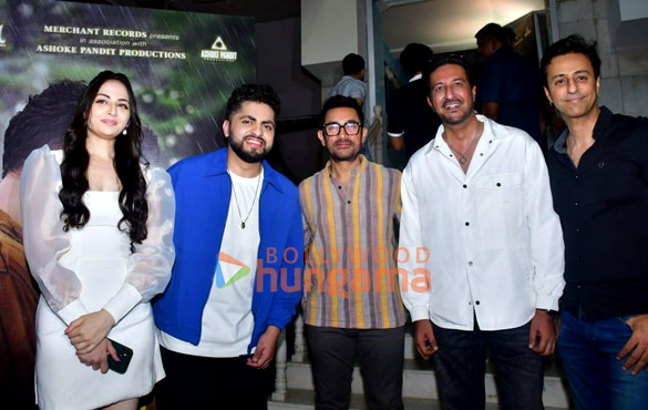 Photos: Aamir Khan snapped Raj Pandit's Kooriye launch and special screening at Iskcon Auditorium, Juhu