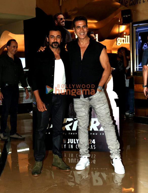 Photos: Akshay Kumar, Radhikka Madan, Suriya, Jyothika and Vikram Malhotra snapped at the special screening of Sarfira at PVR, Juhu