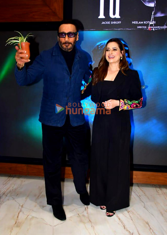 Photos: Jackie Shroff and Neelam Kothari snapped at T-Series office promoting their song 'Tu'