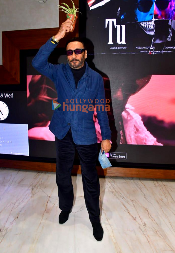 Photos: Jackie Shroff and Neelam Kothari snapped at T-Series office promoting their song 'Tu'