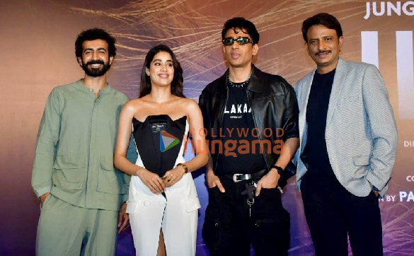 Photos: Janhvi Kapoor, Gulshan Devaiah, Roshan Mathew snapped at the trailer launch of their film Ulajh