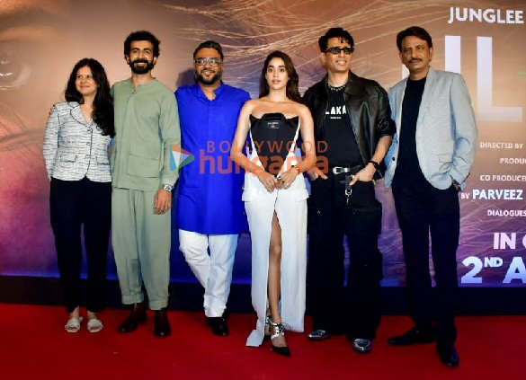 Photos: Janhvi Kapoor, Gulshan Devaiah, Roshan Mathew snapped at the trailer launch of their film Ulajh