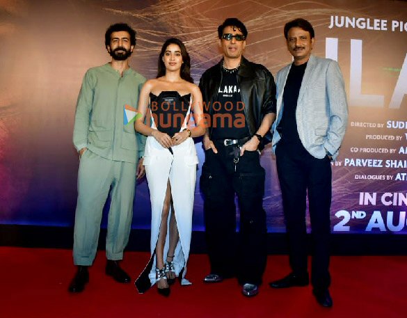 Photos: Janhvi Kapoor, Gulshan Devaiah, Roshan Mathew snapped at the trailer launch of their film Ulajh