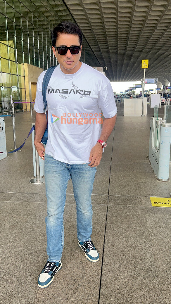 Photos: Nora Fatehi and Sonu Sood snapped at the airport