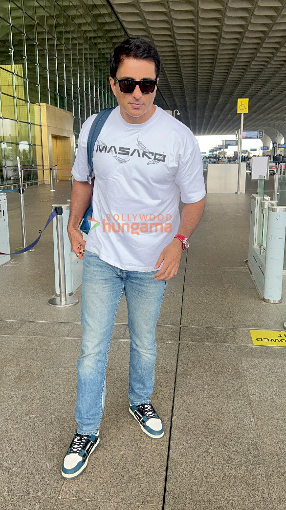 Photos: Nora Fatehi and Sonu Sood snapped at the airport