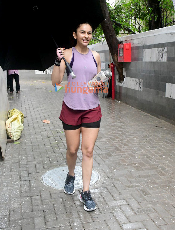 Photos: Rakul Preet Singh snapped outside the Tribe Fitness Studio in Bandra
