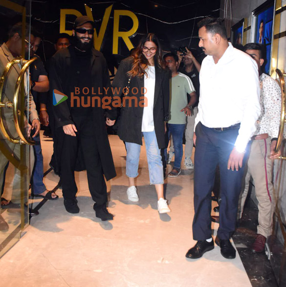 Photos: Ranveer Singh and Deepika Padukone snapped at PVR, Juhu