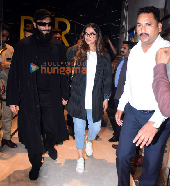 Photos: Ranveer Singh and Deepika Padukone snapped at PVR, Juhu