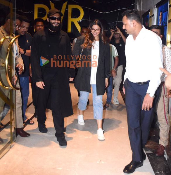 Photos: Ranveer Singh and Deepika Padukone snapped at PVR, Juhu