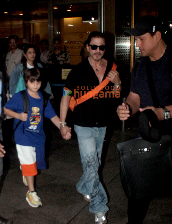 Photos: Shah Rukh Khan, Gauri Khan, AbRam Khan and Wamiqa Gabbi spotted at the airport