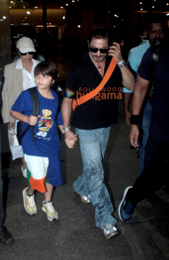 Photos: Shah Rukh Khan, Gauri Khan, AbRam Khan and Wamiqa Gabbi spotted at the airport