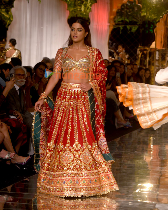 Photos: Taha Shah Badussha and Wamiqa Gabbi walk the ramp at India Couture Week 2024
