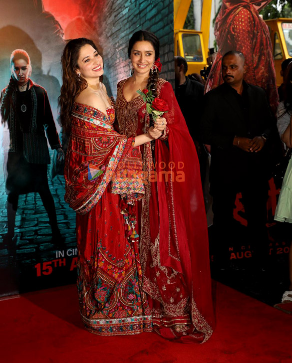 Photos: Tamannaah Bhatia, Shraddha Kapoor and others snapped at 'Aaj Ki Raat' song launch from Stree 2