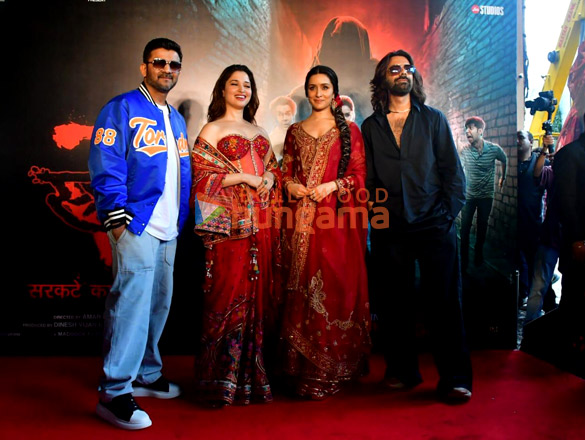 Photos: Tamannaah Bhatia, Shraddha Kapoor and others snapped at 'Aaj Ki Raat' song launch from Stree 2