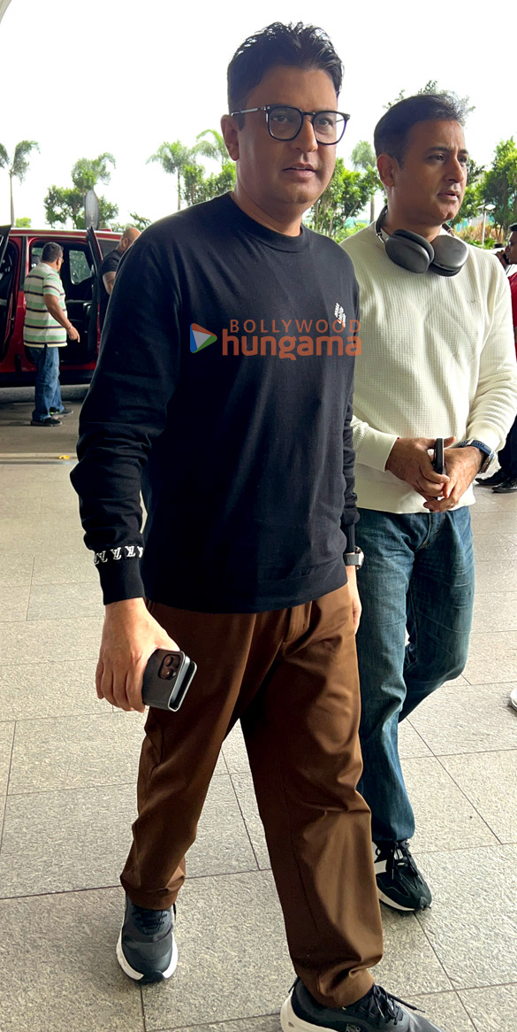 Photos: Ishaan Khatter, Shekhar Suman and Bhushan Kumar snapped at the airport