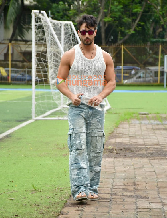 Photos: Tiger Shroff and Ahan Shetty snapped during a football match in Juhu