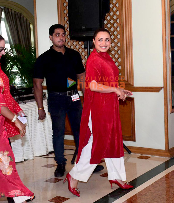 Photos: Rani Mukerji snapped at the launch of Cancer Rose Day program