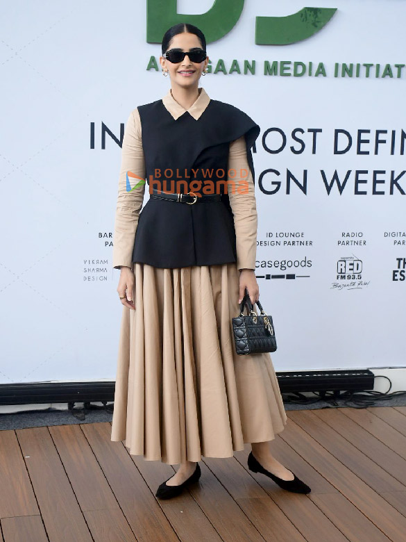 Photos: Sonam Kapoor Ahuja snapped attending India Design ID Mumbai 2024 event