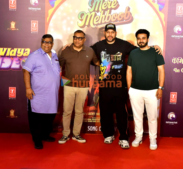 Photos: Triptii Dimri and others snapped at 'Mere Mehboob' song launch from Vicky Vidya Ka Woh Wala Video