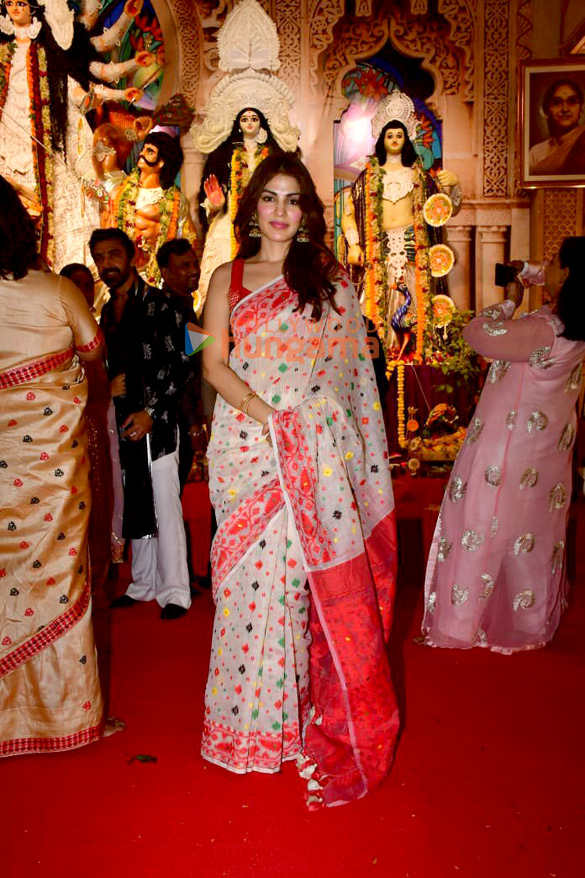 Photos Ajay Devgn, Kajol, Rani Mukerji, Alia Bhatt and others snapped during Durga Puja at North Bombay Sarbojanin