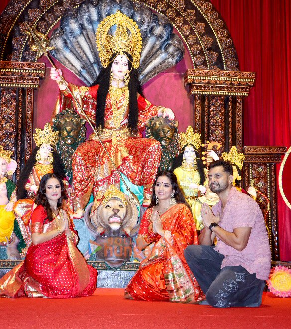 Photos: Ankita Lokhande, Nia Sharma, Rashami Desai, Siddharth Nigam and many more snapped at the Goregaon Durga Mahotsav 2024
