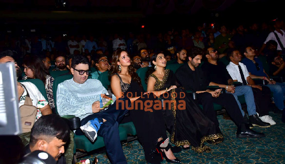 Photos: Kartik Aaryan, Vidya Balan, Triptii Dimri and others snapped at Bhool Bhulaiyaa 3 trailer launch at Raj Mandir Theater, Jaipur