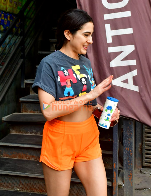 Photos: Sara Ali Khan snapped outside the gym in Juhu